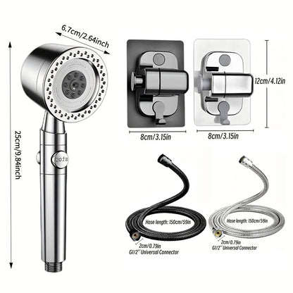 5 Modes Spray Water Shower Head Handheld Spa