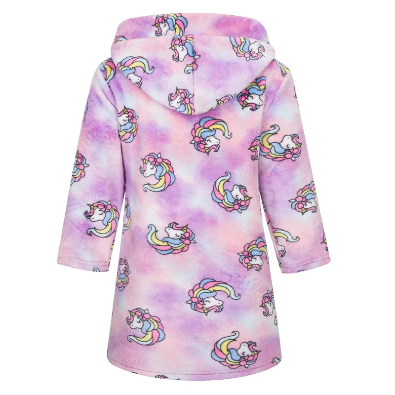 Boys/Girls Winter Colorful Bathrobe Sleepwear Loungewear