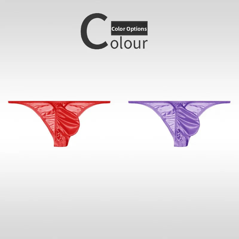 Low Waist Ice Silk Smooth Men's e Underwear