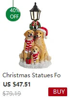 Train Christmas Resin Statue Home Decor Sculpture