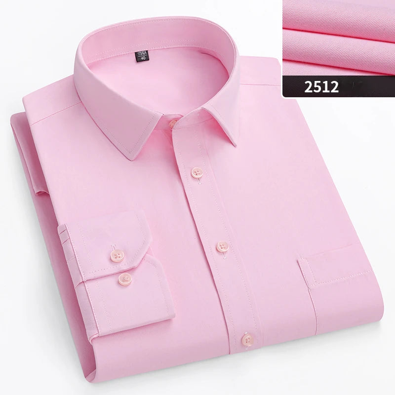 double collor Full shirts for men plus size