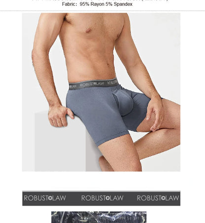 2 Pack Men's Ball Pouch Support Boxer Briefs