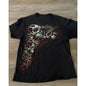 American retro black short sleeved T-shirt men