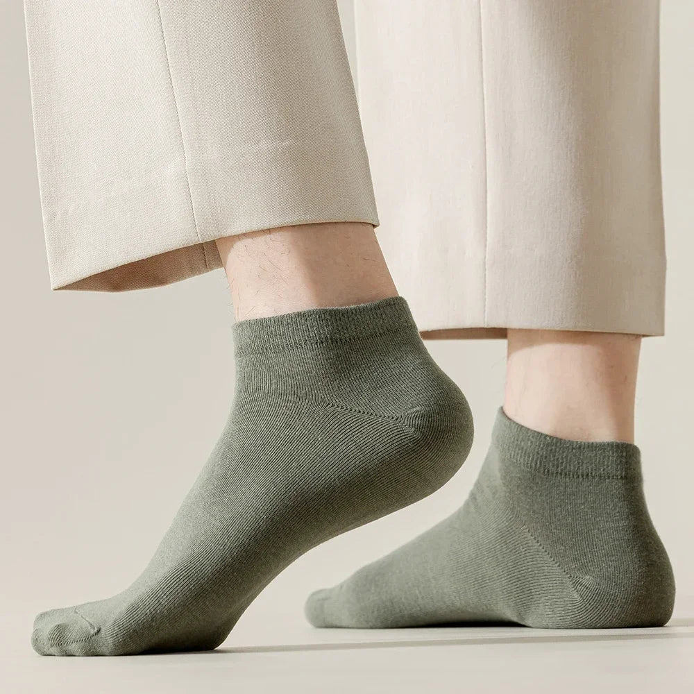 5 PairsMen Business Ankle Dress Socks
