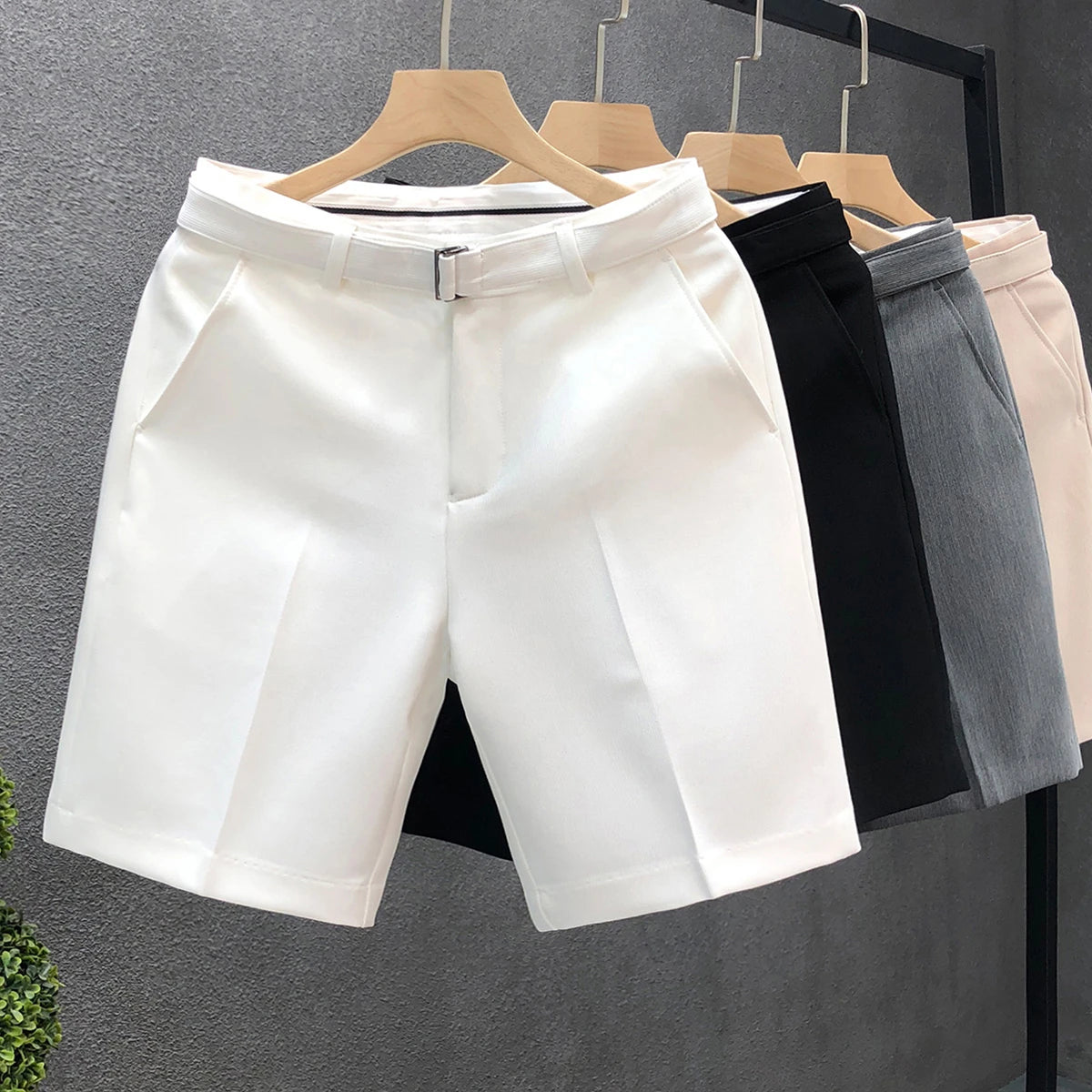 Casual Slim Fit Men's Suit Shorts Stylish
