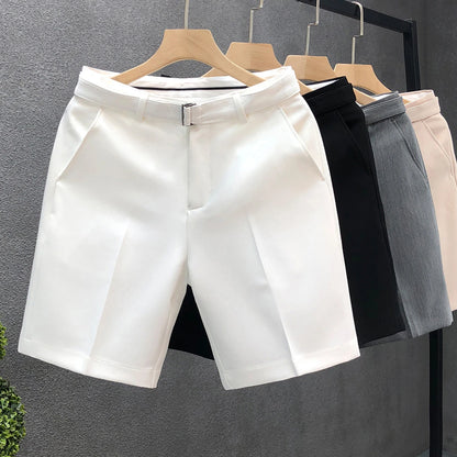 Casual Slim Fit Men's Suit Shorts Stylish