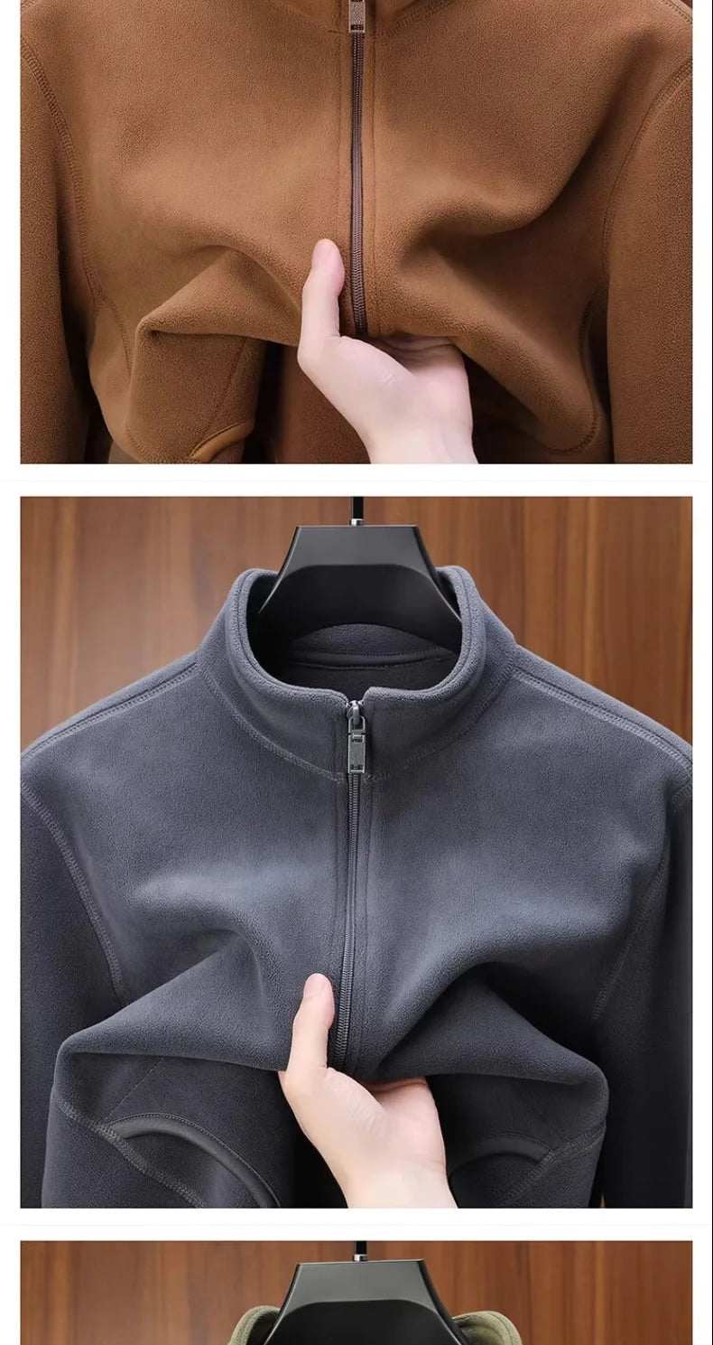Zipper Hoodie Sweatshirt Fleece Lined Cardigan Jacket