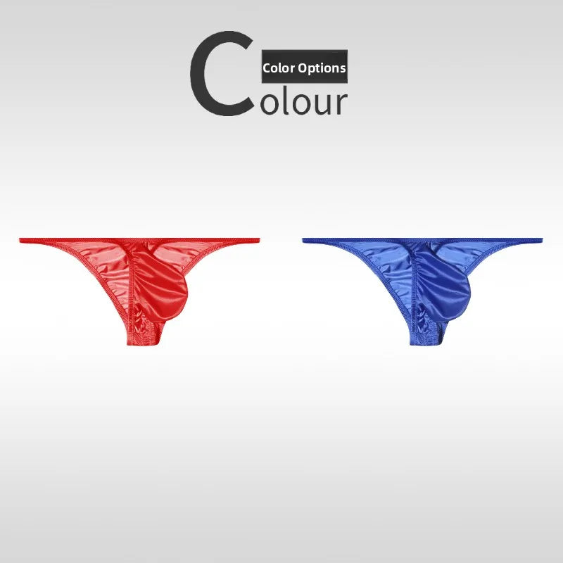 Low Waist Ice Silk Smooth Men's e Underwear