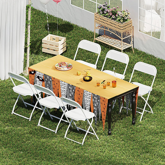 Plastic Folding Chairs, Lightweight Portable Indoor/Outdoor