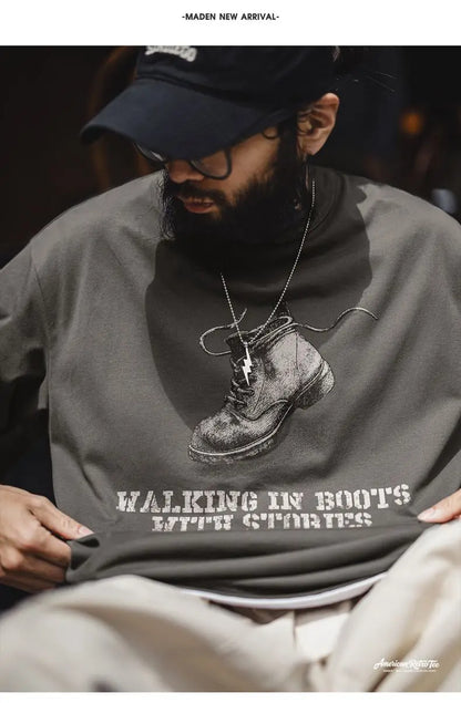 Vintage Graphic Printed Crewneck Loose Oversized Streetwear