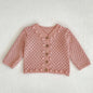 2 Pcs Baby Girls Long Sleeve Striped Cardigan Coat+ Shorts