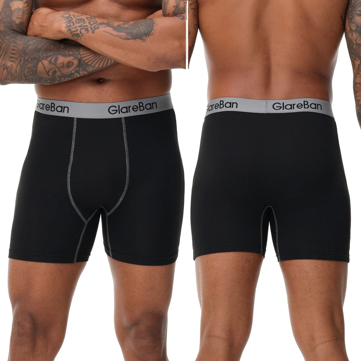 10pc Mid-Long Mens Boxer Briefs Underwear