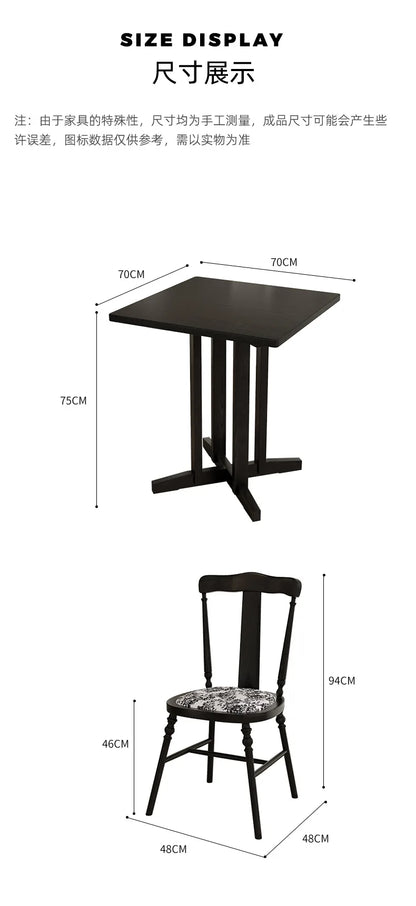 Western Dining Table and Chair Cafe Hotel