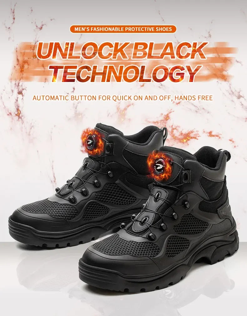 Men's Safety Work Boots Steel Toe Indestructible