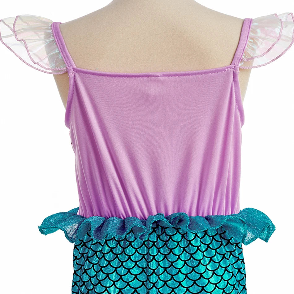 Girls Elsa Anna Dress Princess Carnival Jasmine Rapunzel