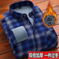 American Vintage Thickened Warm Plaid Shirt Mens
