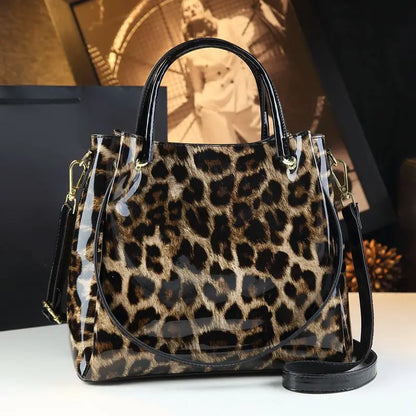 Genuine Leather Women Handbags Fashion Crocodile Print
