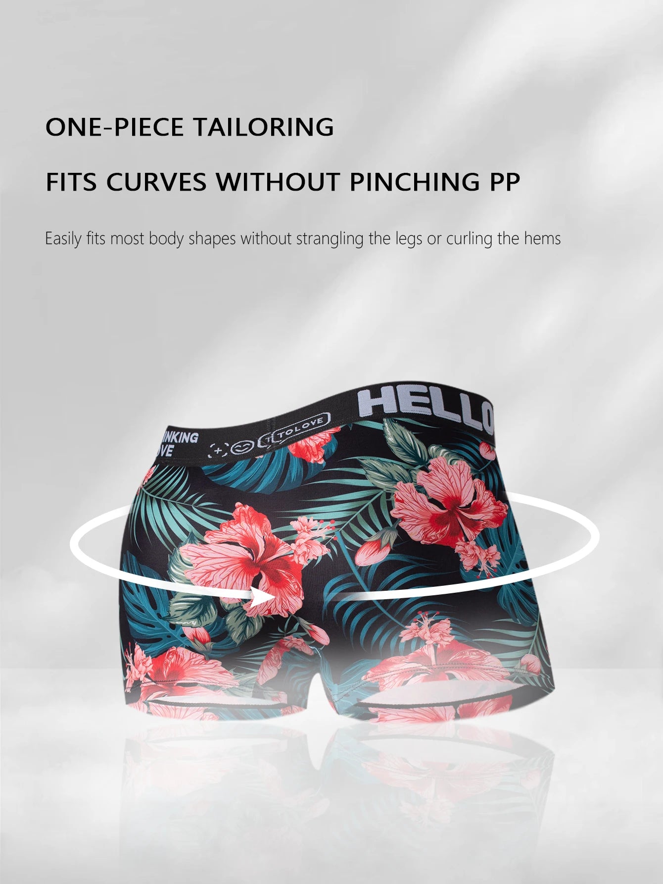 4 Pairs Men's fashion high-grade printing boxer shorts