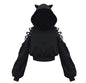 Womens Gothic Hoddies Sweatshirt Casual Pullover