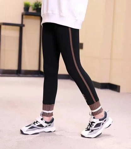 Kids' Thermal Fleece-Lined Thickened Leggings