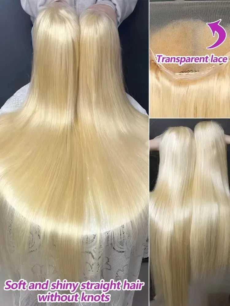 Blonde Density Straight lace front human hair