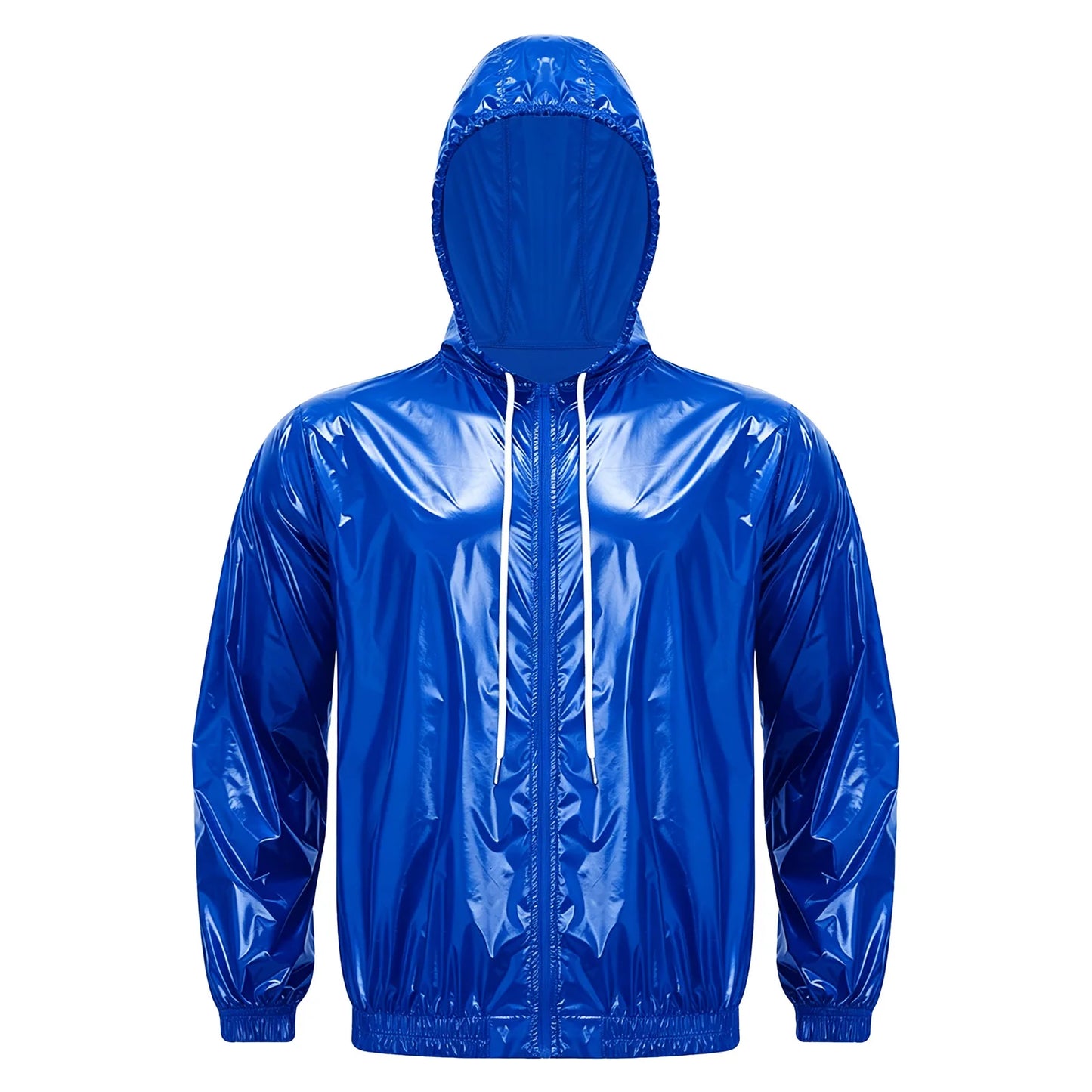 Mens Waterproof Hooded Breathable Raincoat