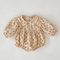 Infant Baby Girls Sleeveless Knit Rompers