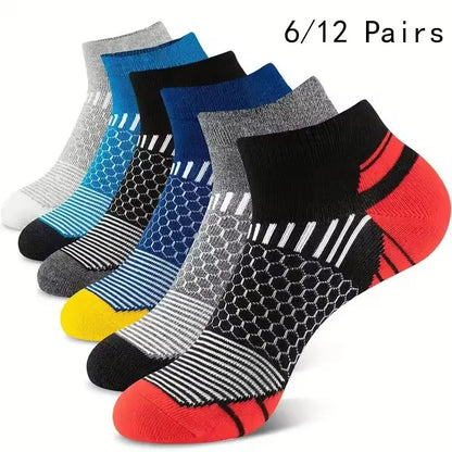 6 Pairs Men's Low Tub Socks