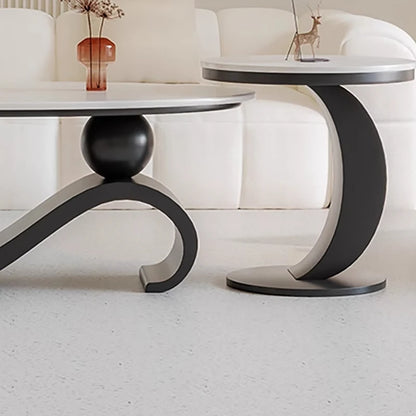 Retro Coffee Table Beauty Luxury Oval Classic