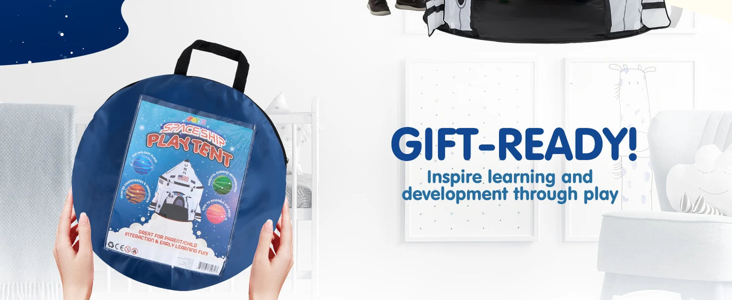 Rocket Ship Pop up Play Tent Indoor Outdoor