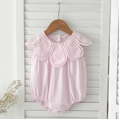 Sweet Baby Girls Embroider Rompers Sleeveless Rompers