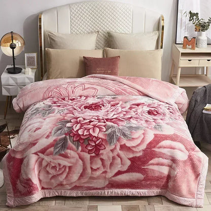 European Style Warm Raschel Blanket High End