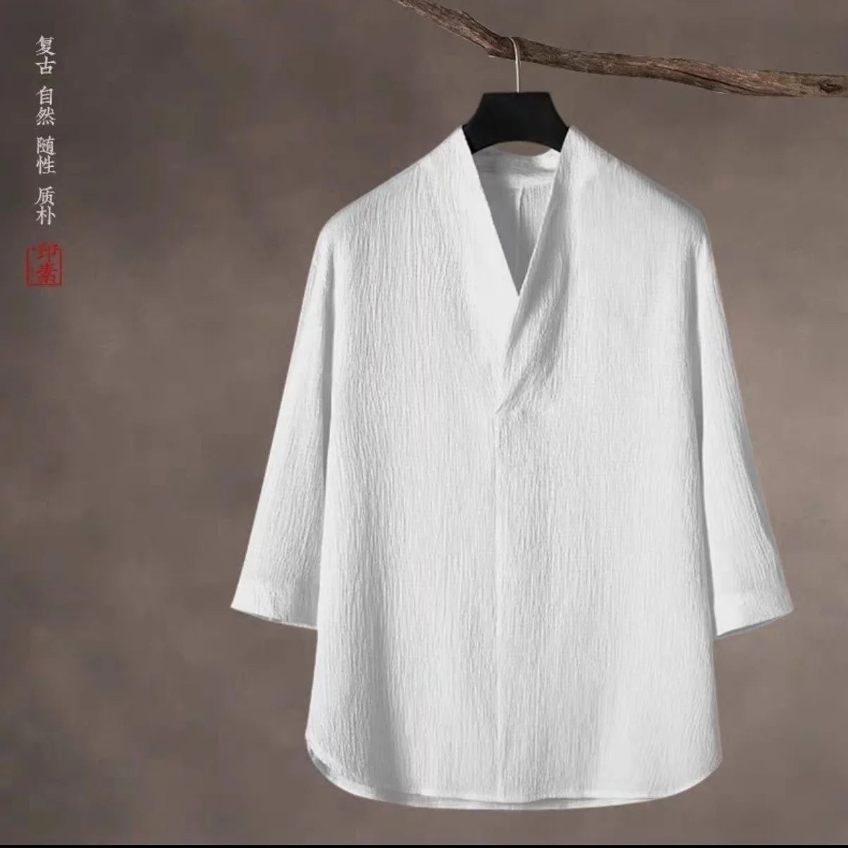 2 Pcs Mens Fashion Trend Solid Color Loose Sport