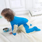 Girls Cleaning Mop Long Sleeve Crawling Jumpsuit