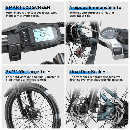 Adults Electric Mountain Bike with 36V Battery