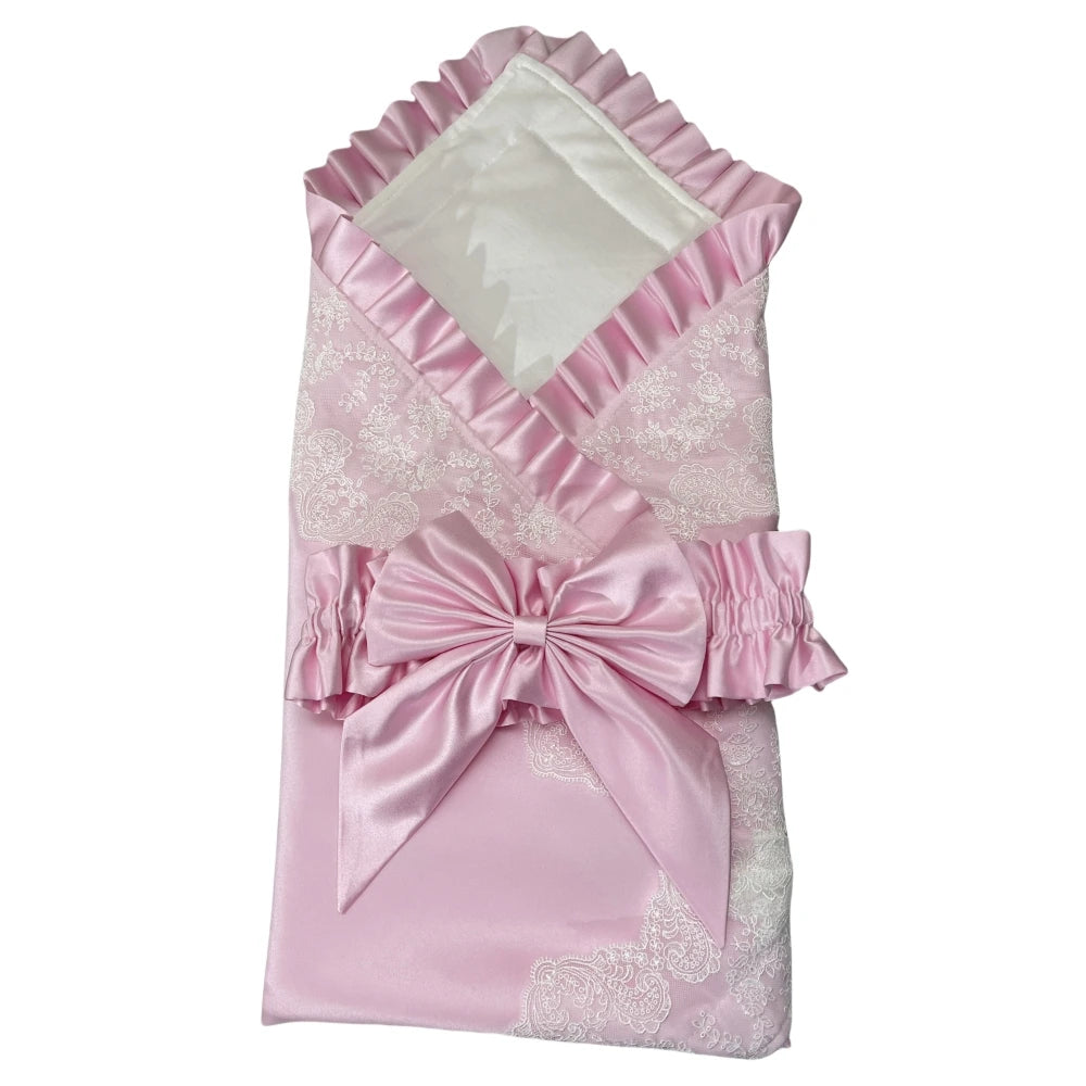 Boys/Girls French Lace Essential Receiving Blanket Ultra-Soft