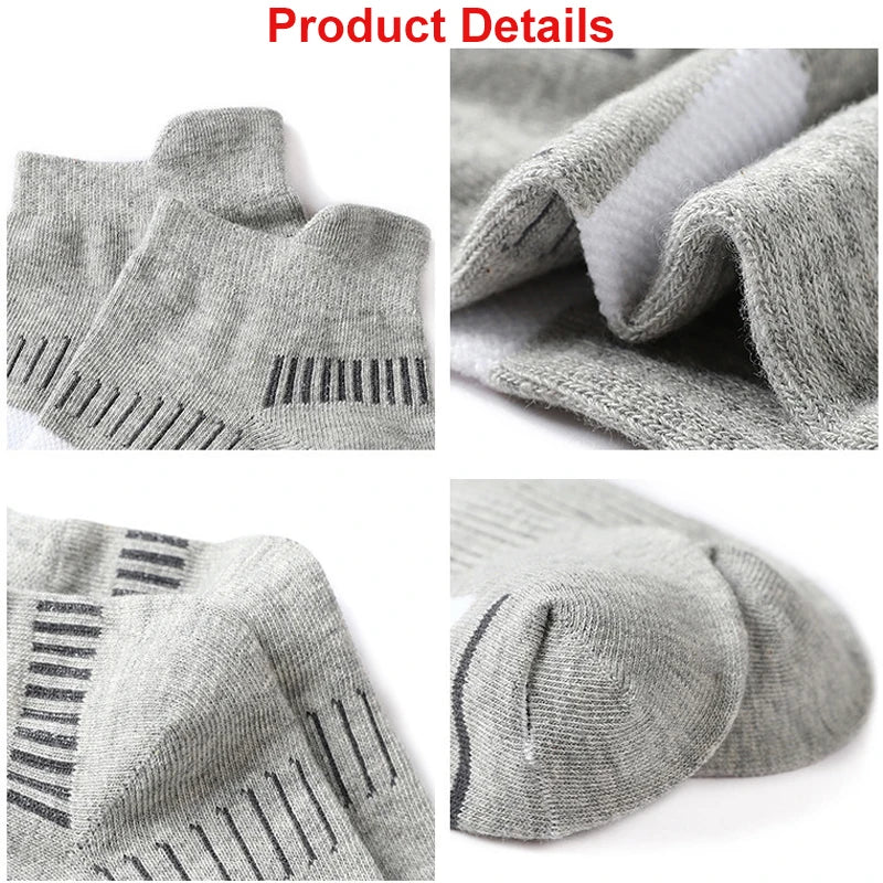 10 Pairs Men Ankle Athletic Socks