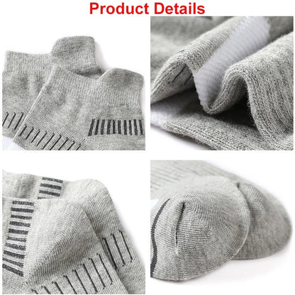 10 Pairs Men Ankle Athletic Socks