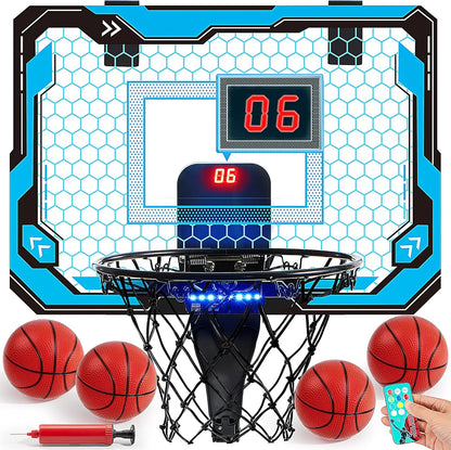 Mini Indoor Basketball Hoop Light Up Scoreboard
