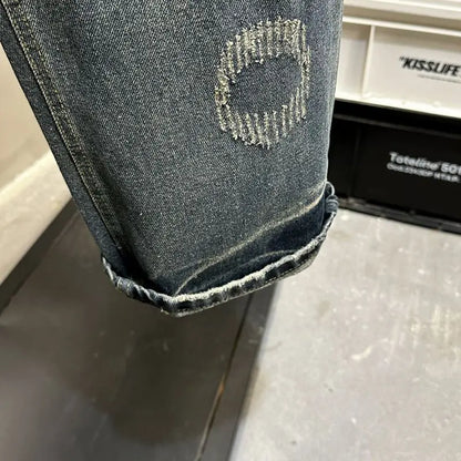 Loose Personality Trendy Washed Pants Men'