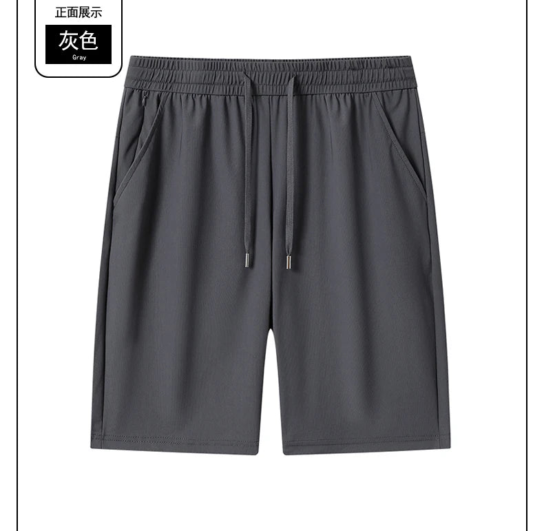 Silk Shorts Knee Length Bermuda Quick Dry