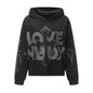Women s Casual Fall Hood Sweatshirt Cross Letter