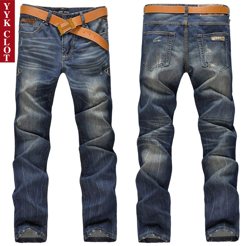 Ripped Plus Size Fashion Jean Retro Washed