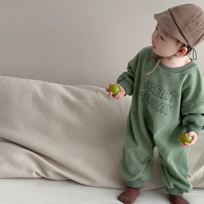 Infant Boy Long Sleeve Casual Jumpsuit