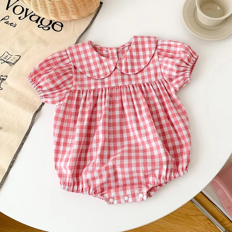 Infant Baby Girls Embroider Sleeveless Rompers