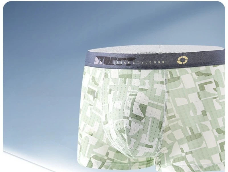 4PCS Teens Boy Mesh Breathable Antibacterial Underwear