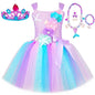 Princess Mermaid Tutu Dresses Costume for Kids