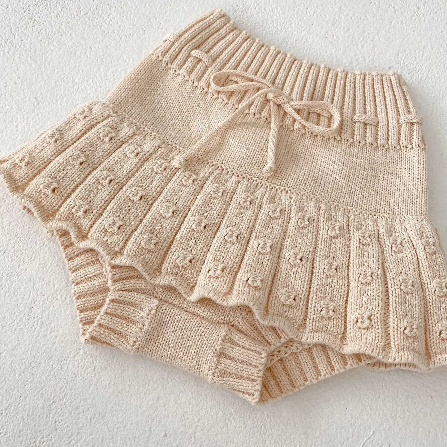 2 Pcs Baby Girls Long Sleeve Striped Cardigan Coat+ Shorts