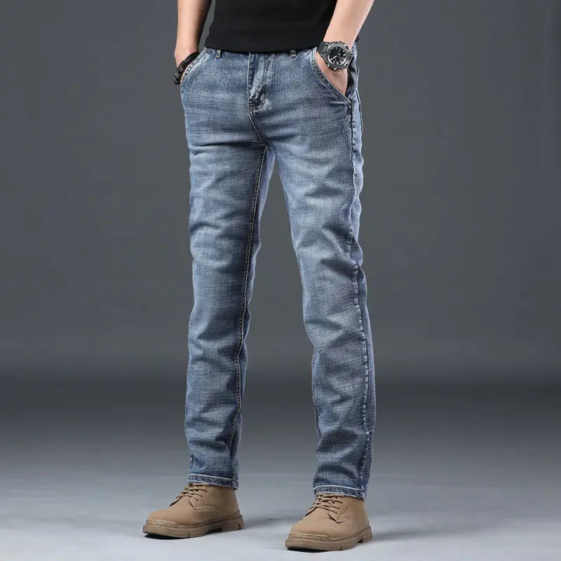 Slim Fit Skinny Tight Pipe Men's Jeans