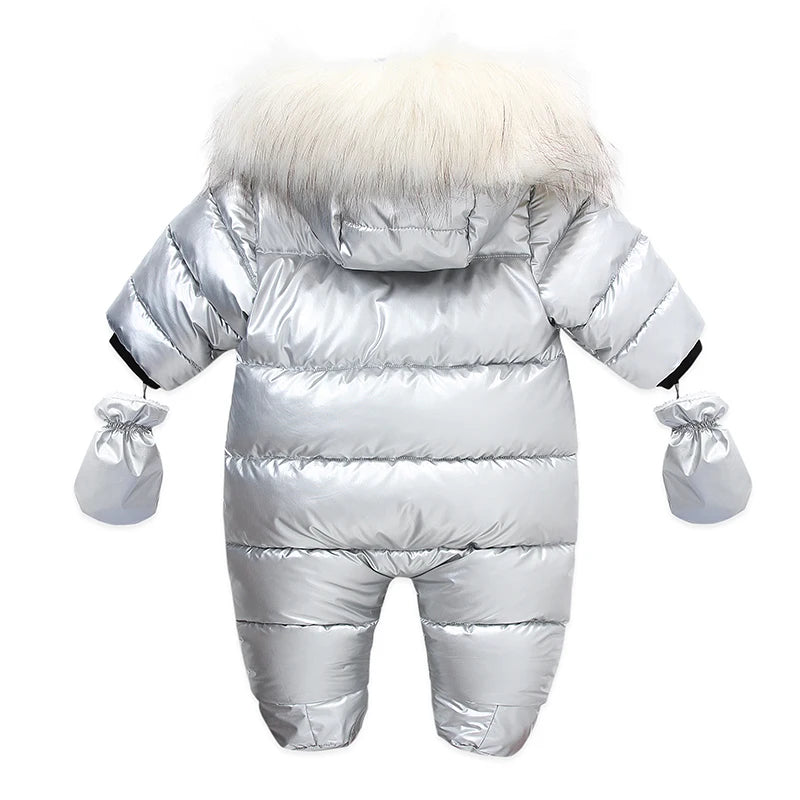 Boy/Girl Newborn Romper Thicken Waterproof Snowsuit Hoodied